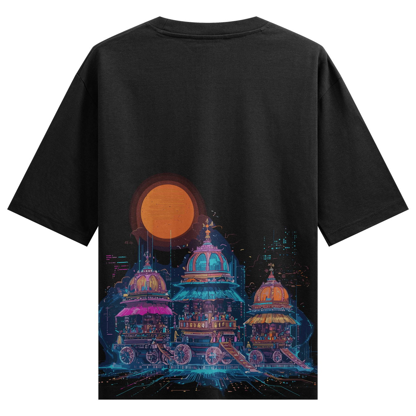 Rath Yatra artwork on PRDGY oversized t-shirt