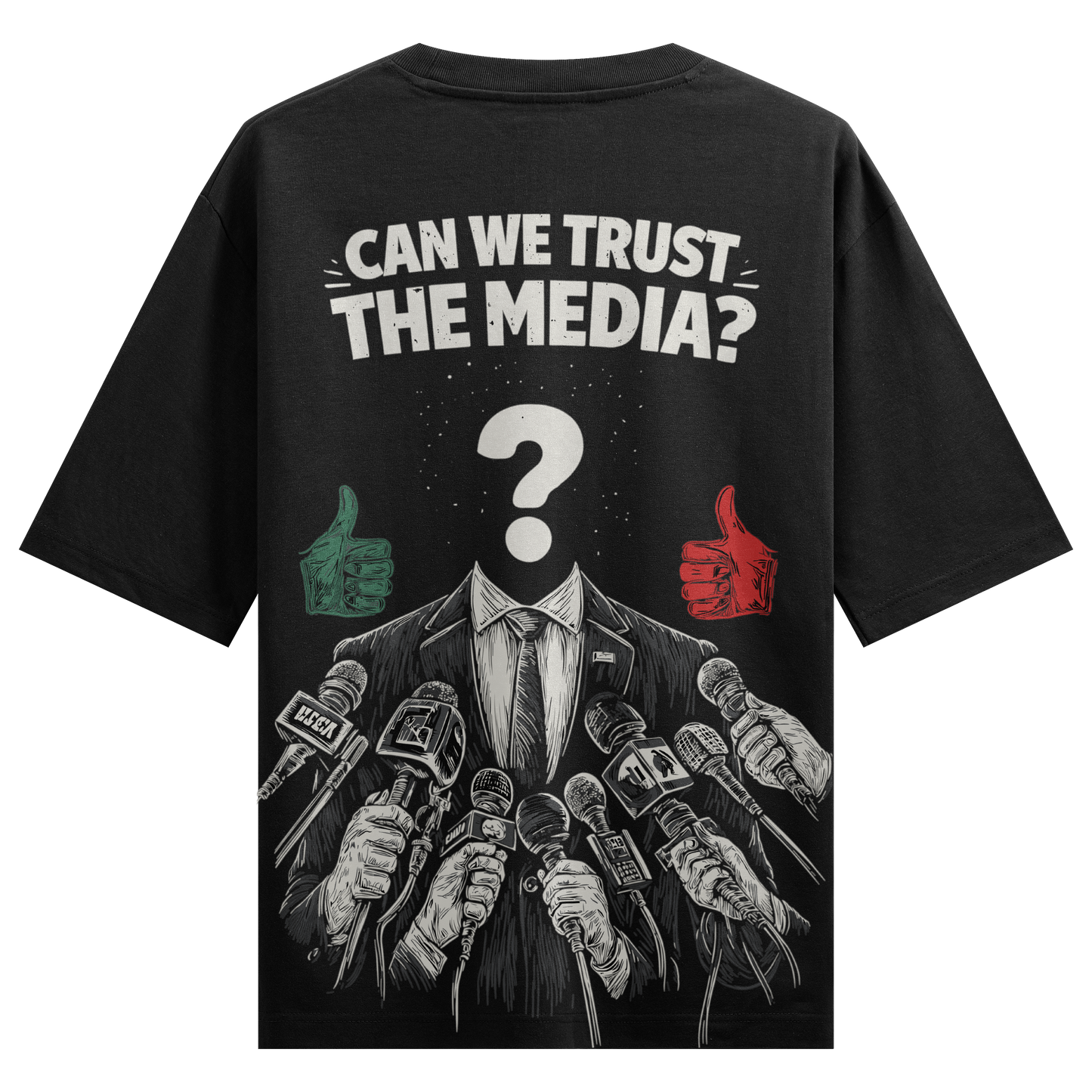 PRDGY Democracy Hai Na ? Oversized T-Shirt