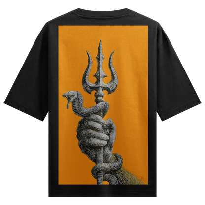 Shiva artwork on PRDGY oversized t-shirt