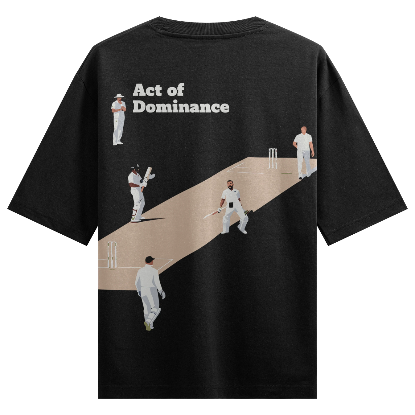 Act Of Dominance artwork on PRDGY oversized t-shirt