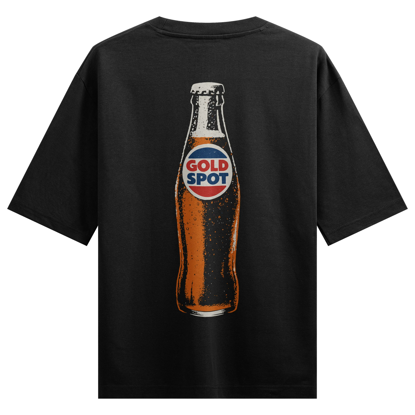 GOLD SPOT artwork on PRDGY oversized t-shirt