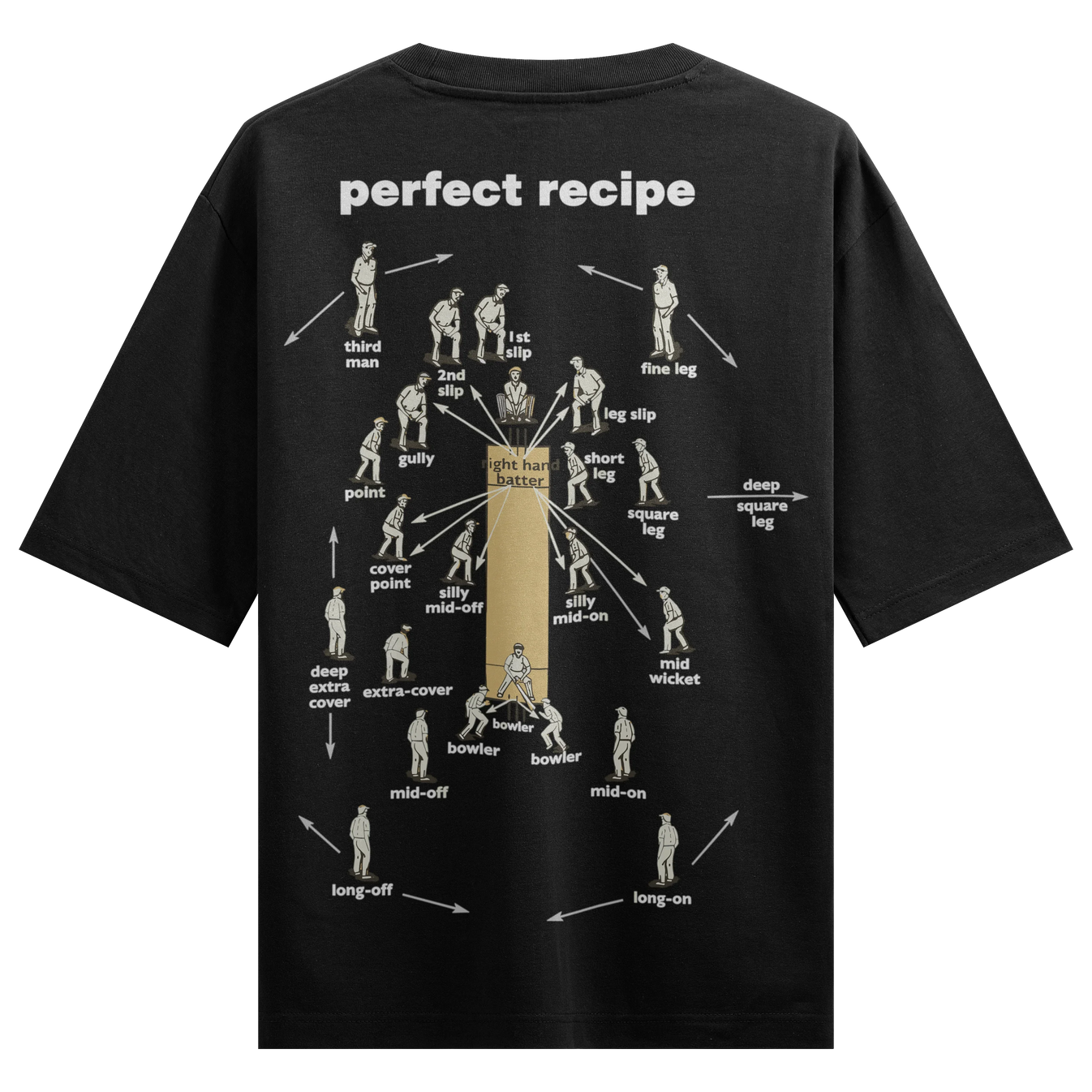 Cricket artwork on PRDGY oversized t-shirt