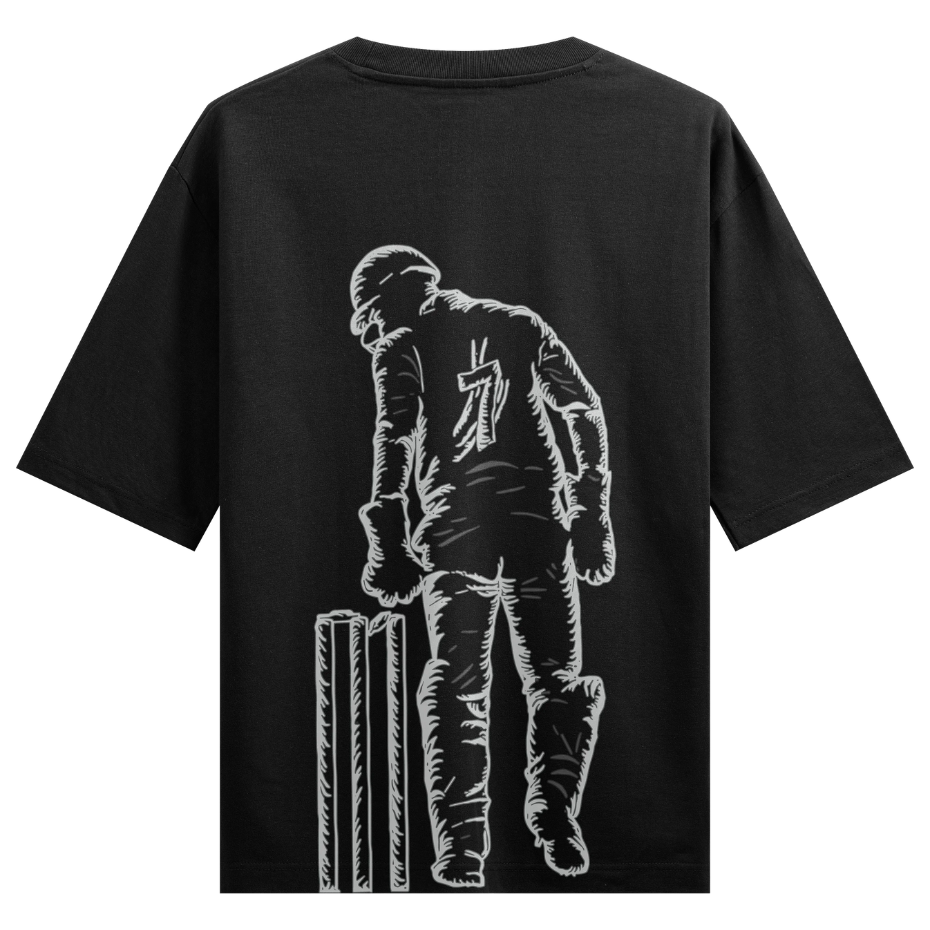Cricket artwork on PRDGY oversized t-shirt