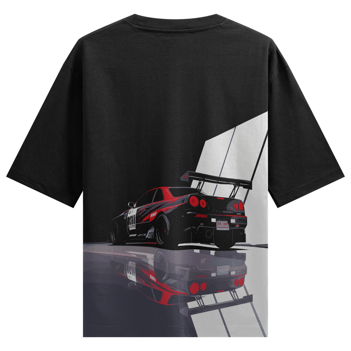 R34 NISMO GR R artwork on PRDGY oversized t-shirt