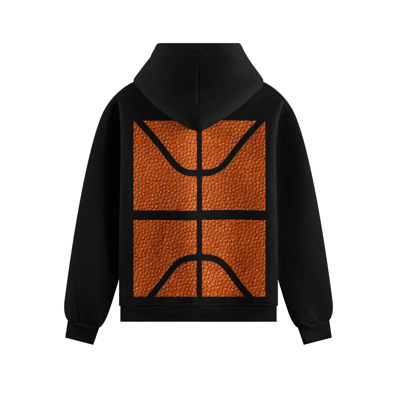 Basketball artwork on PRDGY hoodie