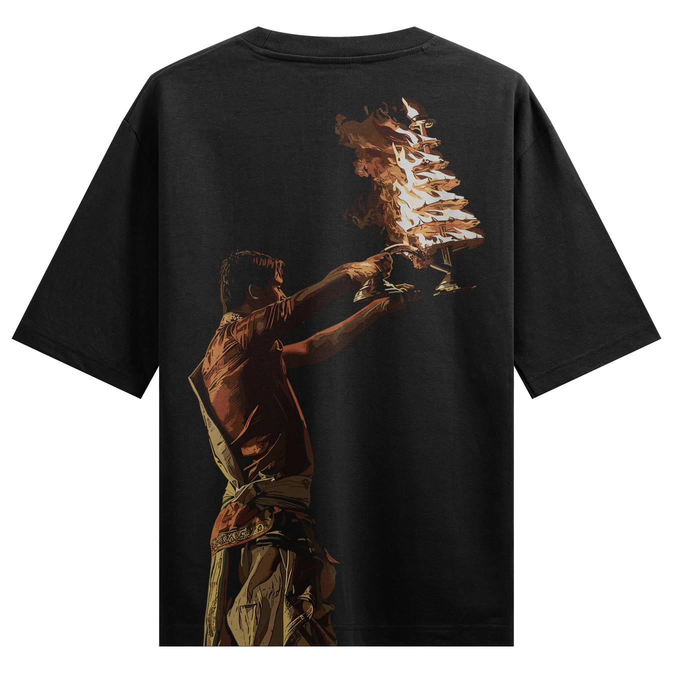 Aarti artwork on PRDGY oversized t-shirt