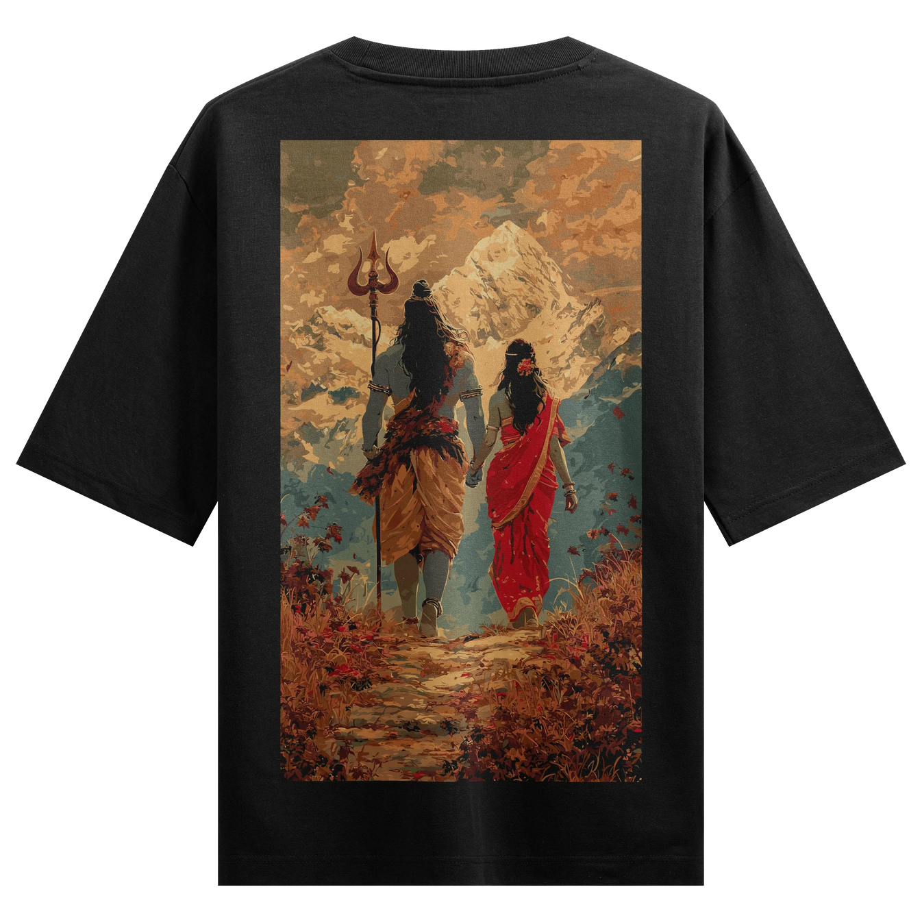 Shiva artwork on PRDGY oversized t-shirt