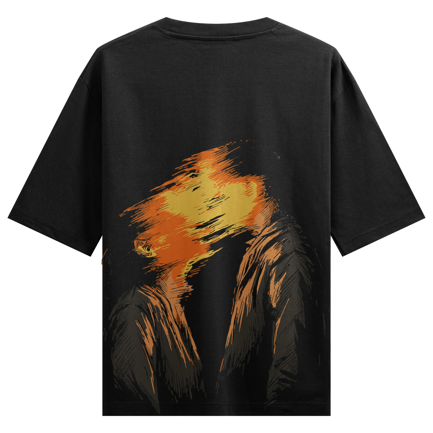 PRDGY Glitched Human Oversized T-shirt