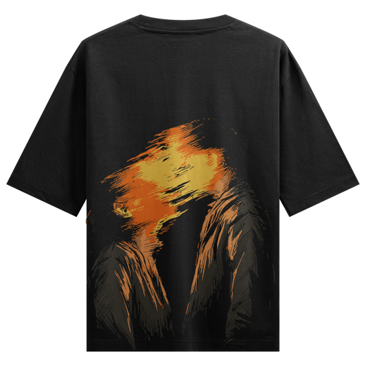 PRDGY Glitched Human Oversized T-shirt