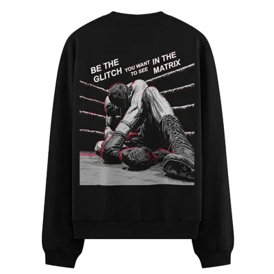 PRDGY Glitch in the Matrix Oversized  Sweatshirt