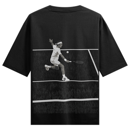 Roger Federer artwork on PRDGY oversized t-shirt