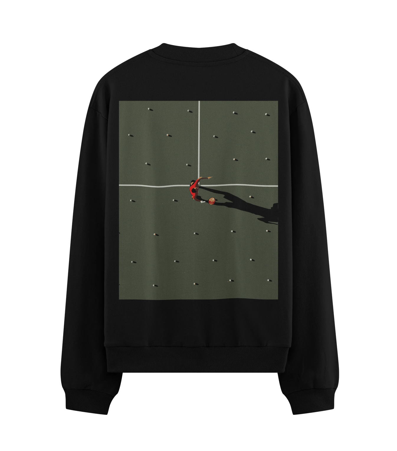 Basketball artwork on PRDGY sweatshirt