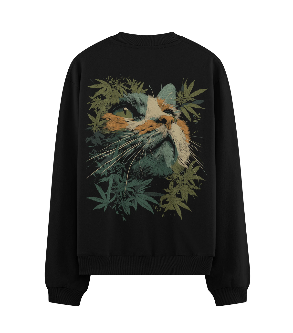 Funny Cat artwork on PRDGY sweatshirt