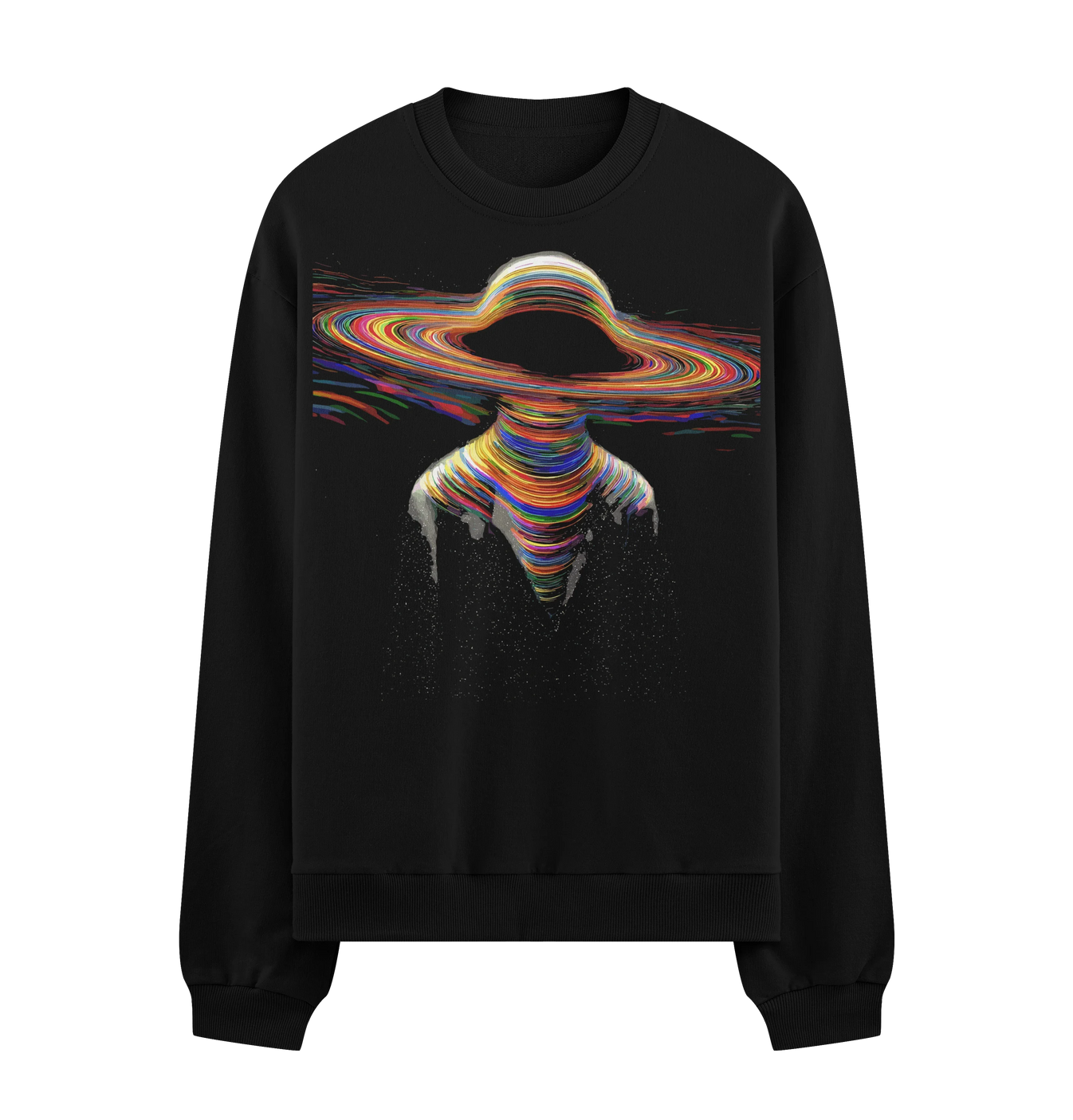 Abstract Figure artwork on PRDGY sweatshirt