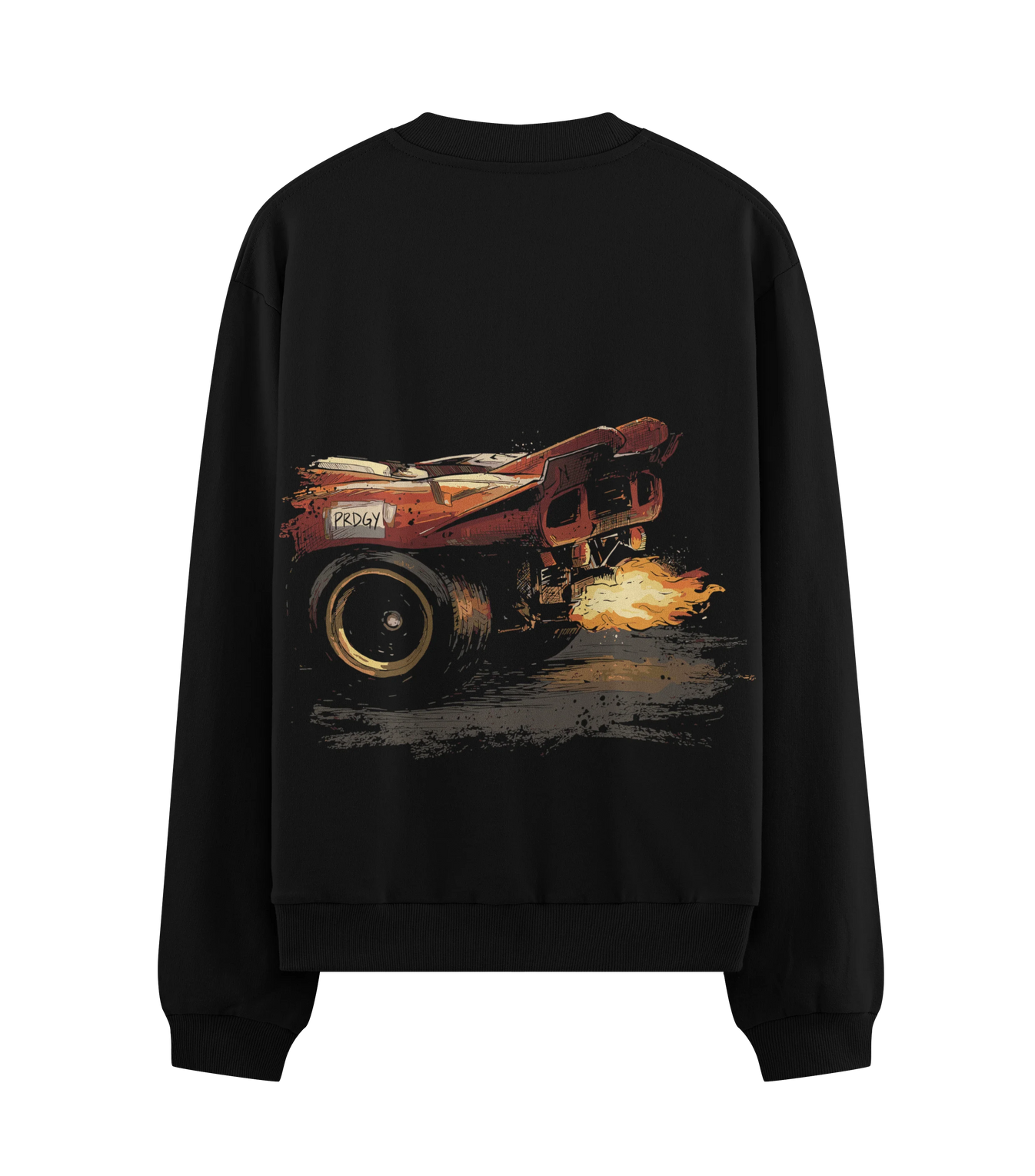 Hot Rod artwork on PRDGY sweatshirt
