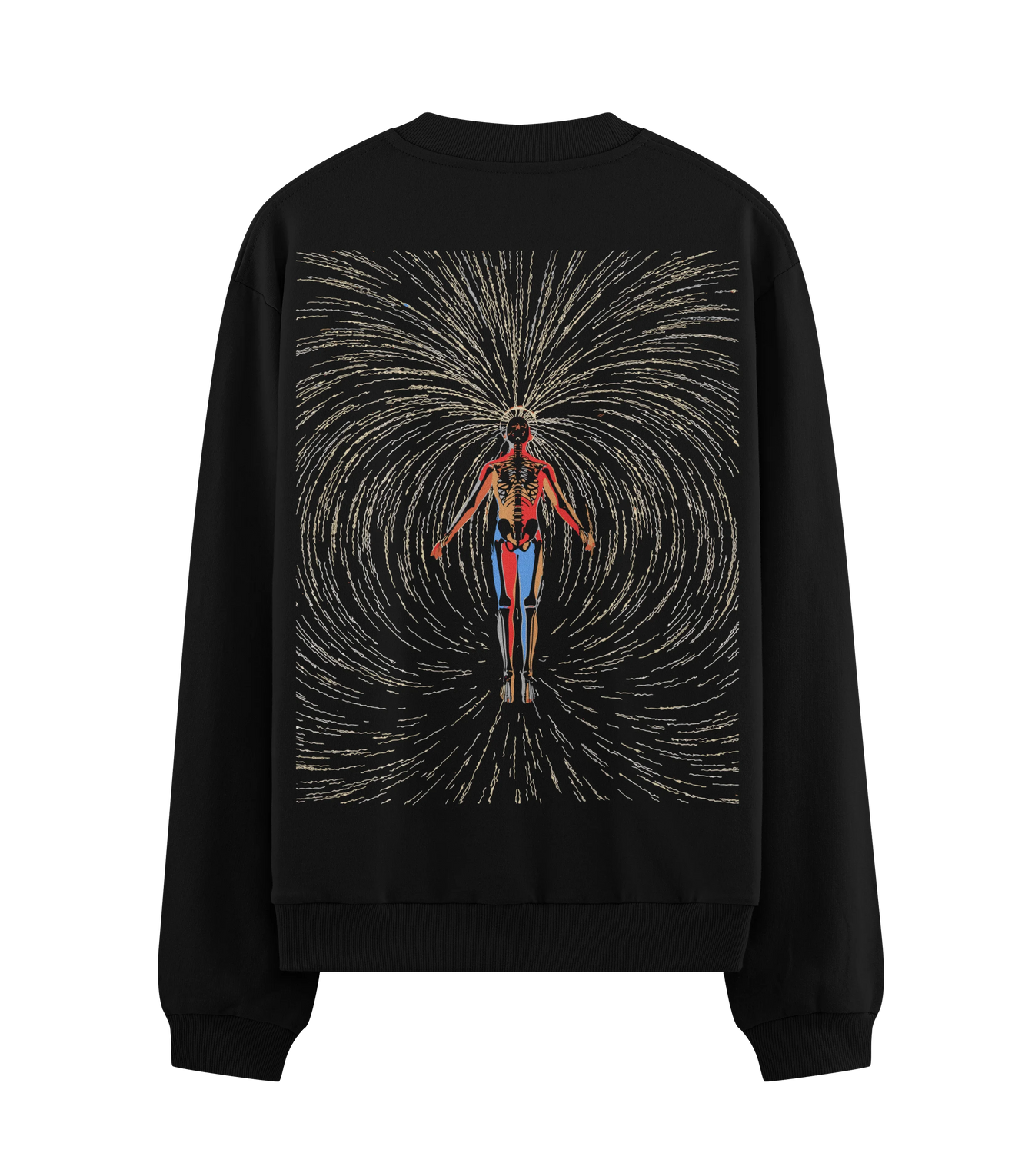 Human Anatomy artwork on PRDGY sweatshirt