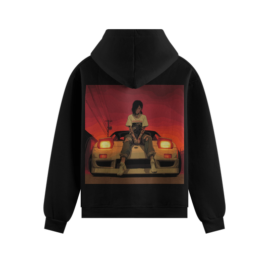 PRDGY JDM Sunset Oversized Hoodie