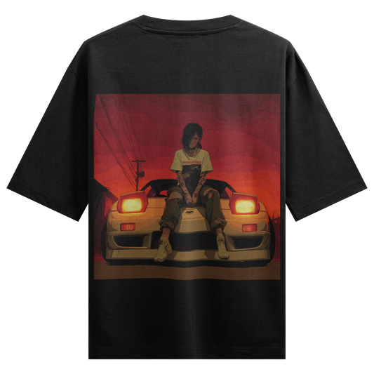 PRDGY JDM Sunset Oversized T-Shirt