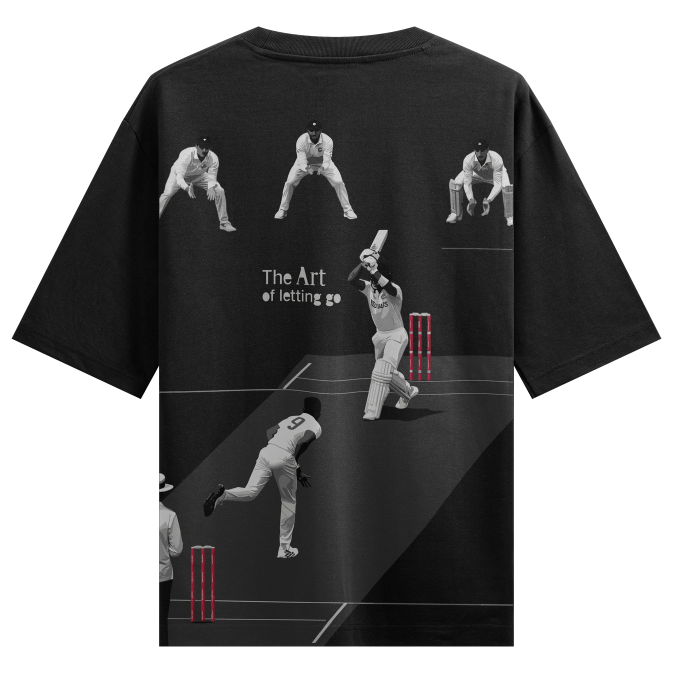 The Art Of Letting Go artwork on PRDGY oversized t-shirt