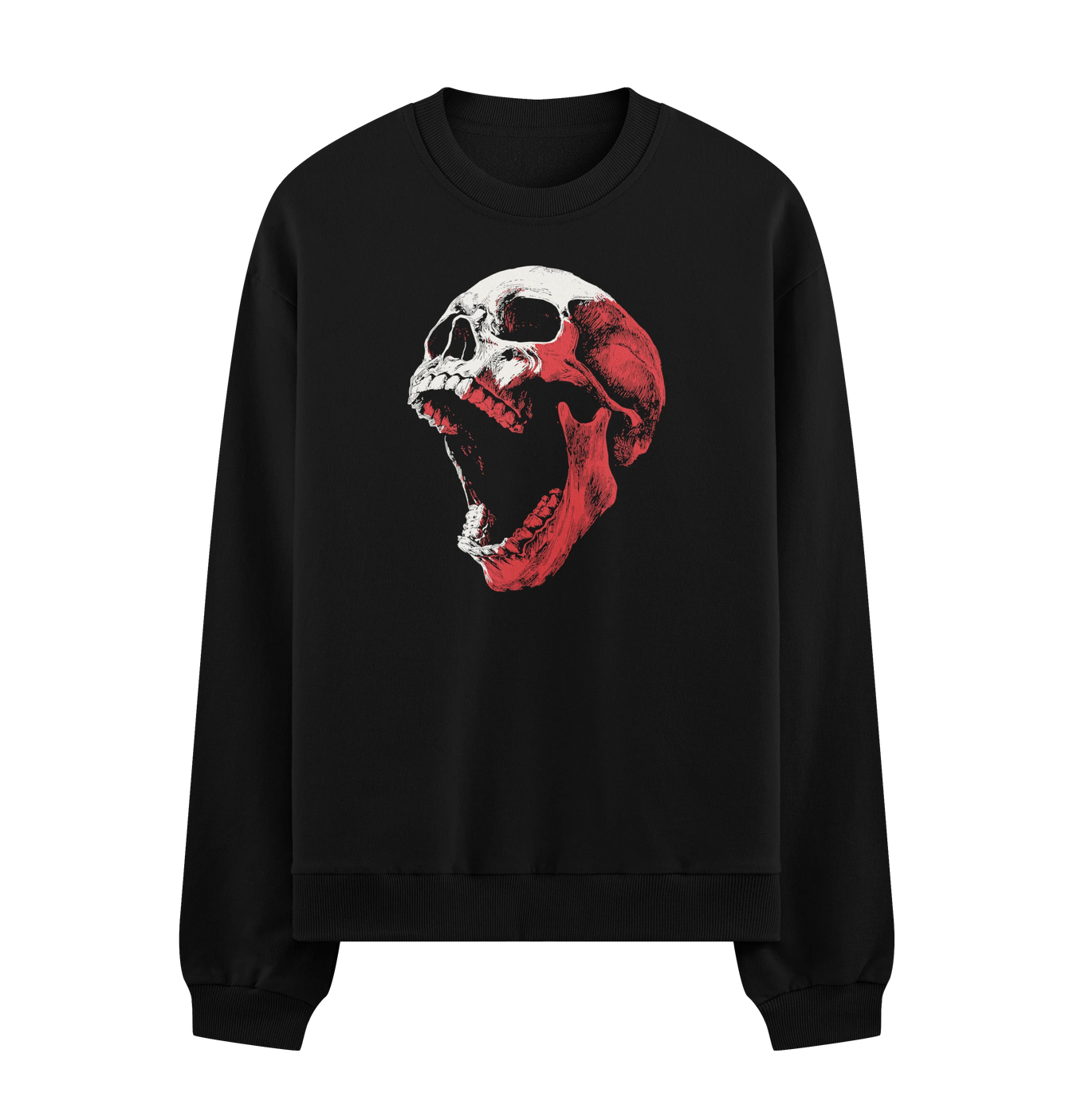 Gothic Skull artwork on PRDGY sweatshirt