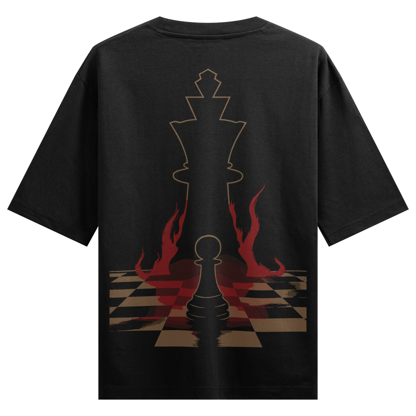 Chess artwork on PRDGY oversized t-shirt