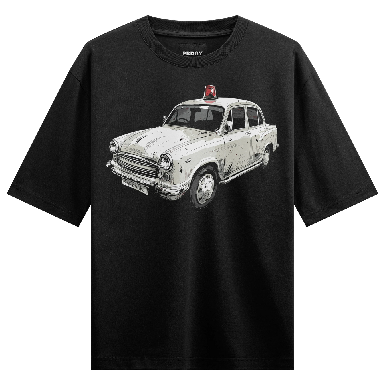 Ambassador Car artwork on PRDGY oversized t-shirt