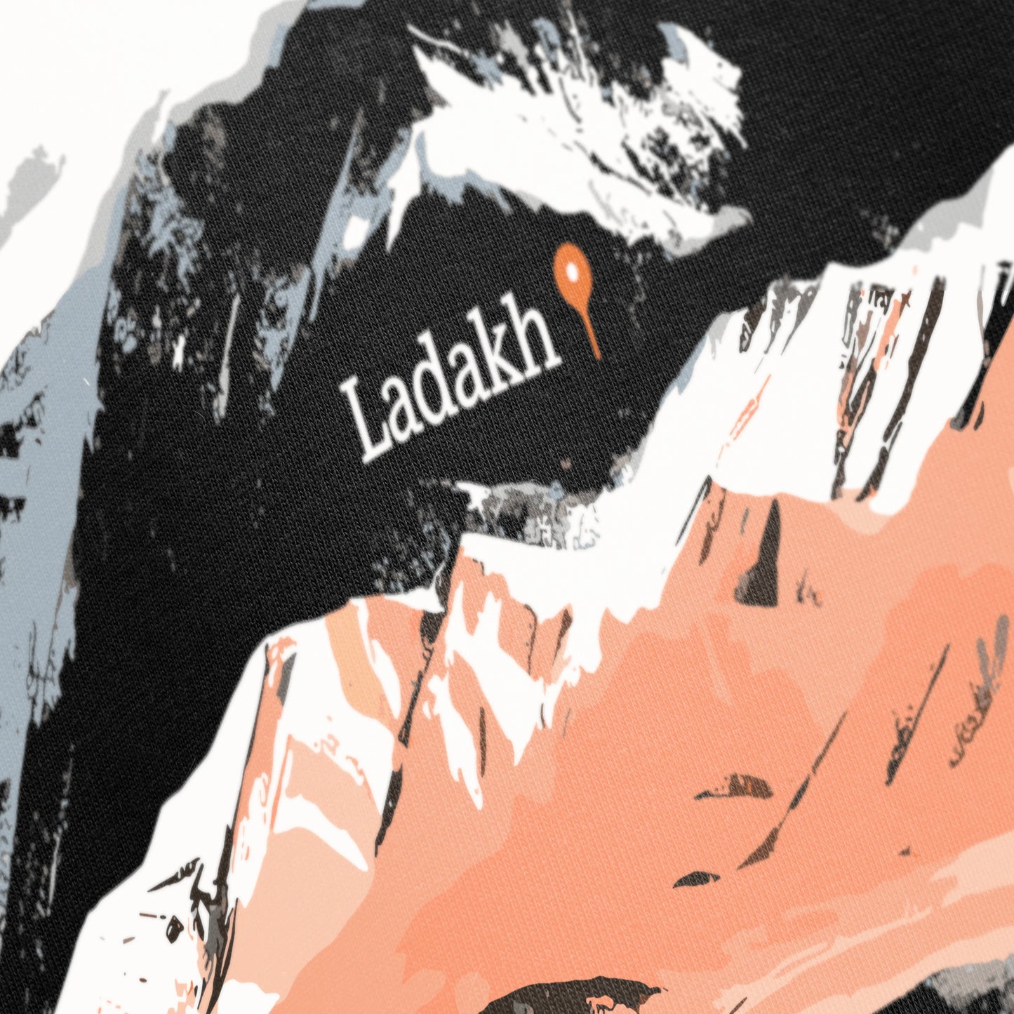 PRDGY Ladakh Lines Oversized T-Shirt