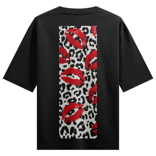 PRDGY Leopard Kiss Oversized T-shirt