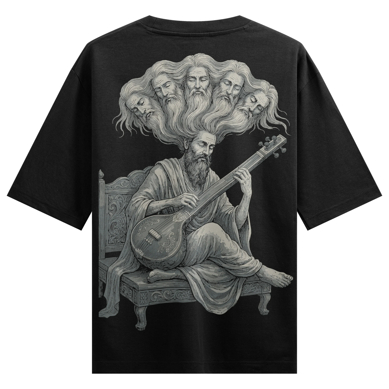 Shiva artwork on PRDGY oversized t-shirt