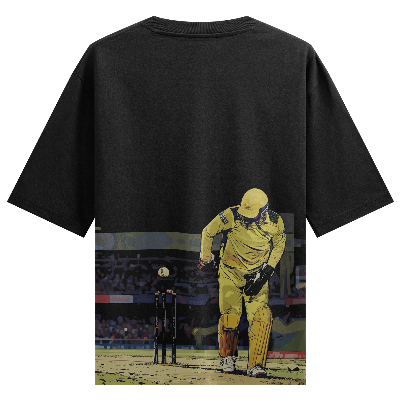 Cricket artwork on PRDGY oversized t-shirt