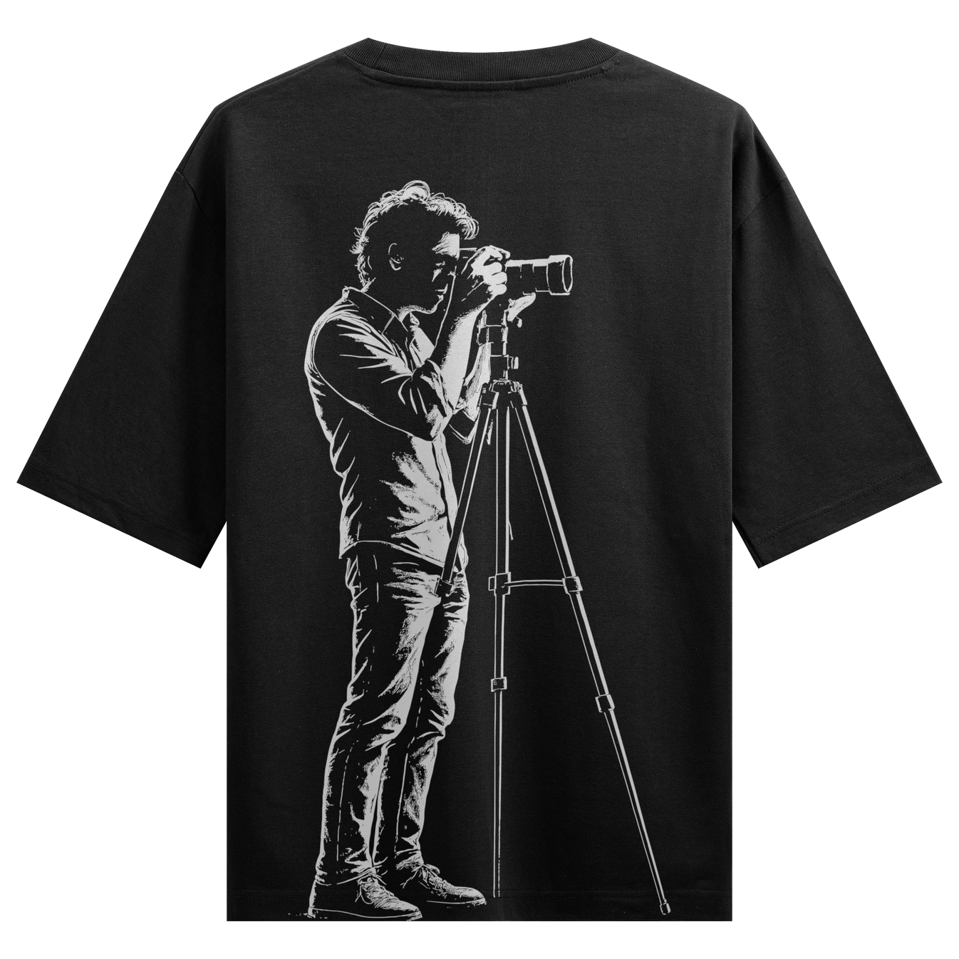 Photographer artwork on PRDGY oversized t-shirt