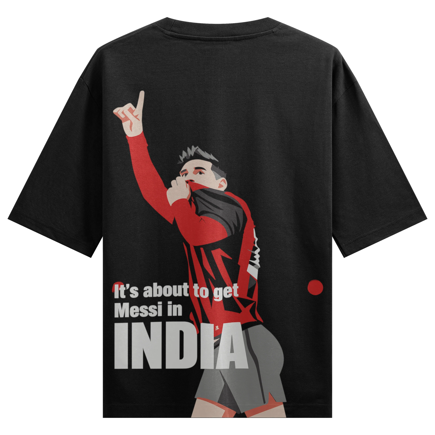 PRDGY Messi in India Oversized T-Shirt