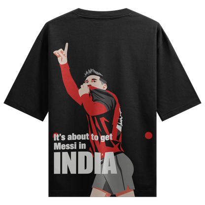 PRDGY Messi in India Oversized T-Shirt