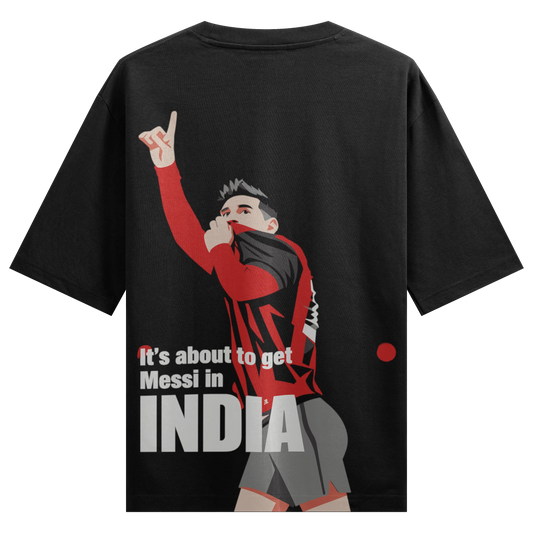 PRDGY Messi in India Oversized T-Shirt