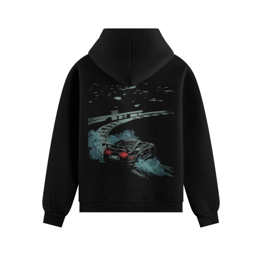 PRDGY Midnight Missile Oversized Hoodie