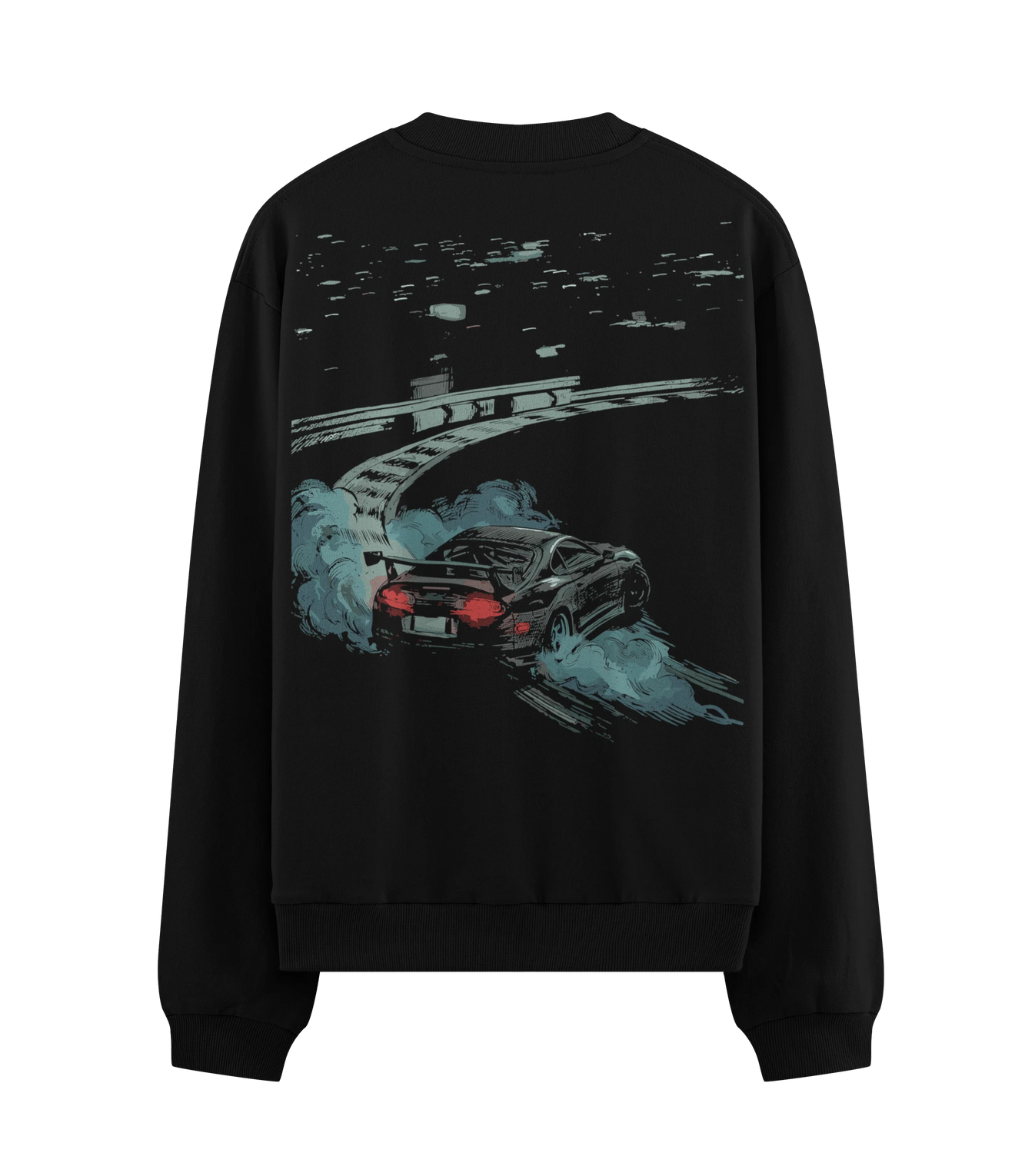 Drifting Car artwork on PRDGY sweatshirt