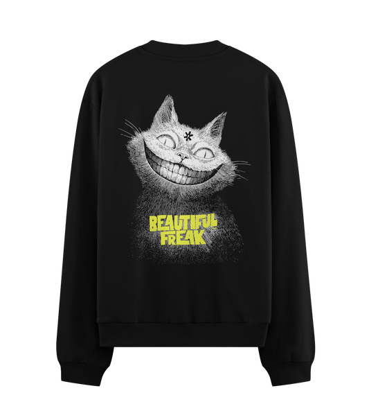 PRDGY Mischief Kitty Oversized Sweatshirt