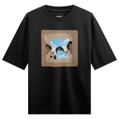 PRDGY Mooooo Oversized T-Shirt