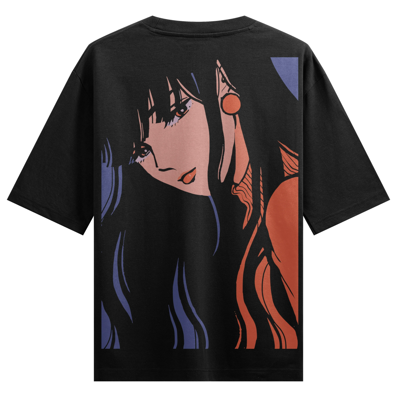 Anime Girl artwork on PRDGY oversized t-shirt