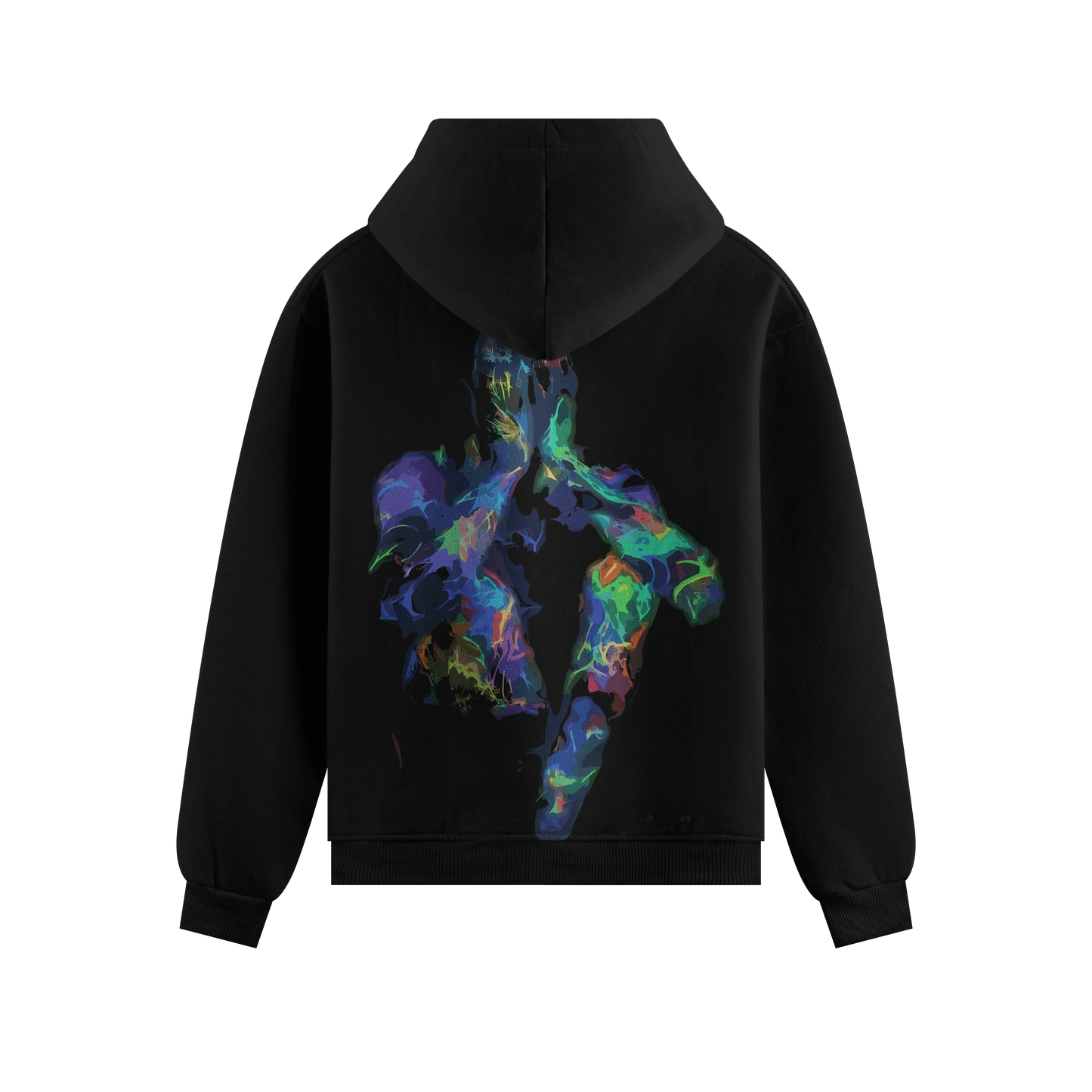 PRDGY Neon Chakra Oversized Hoodie