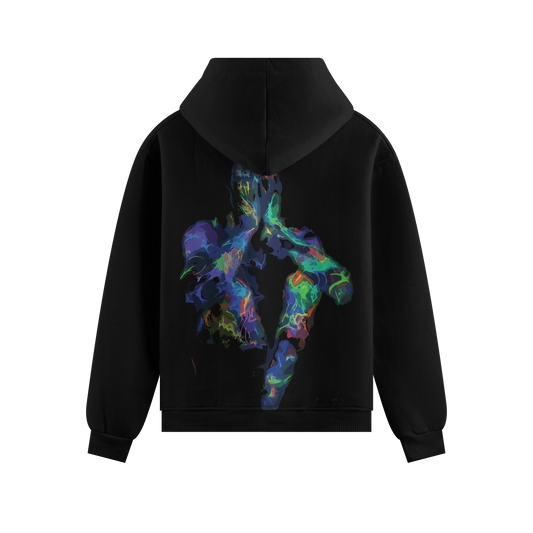 PRDGY Neon Chakra Oversized Hoodie