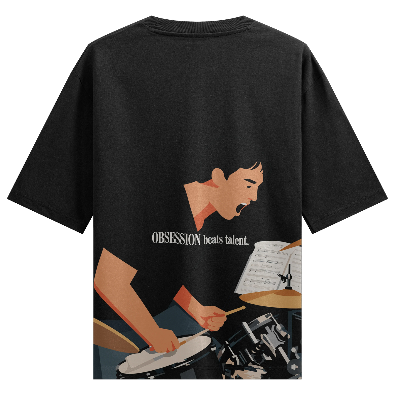 OBSESSION Beats Talent artwork on PRDGY oversized t-shirt
