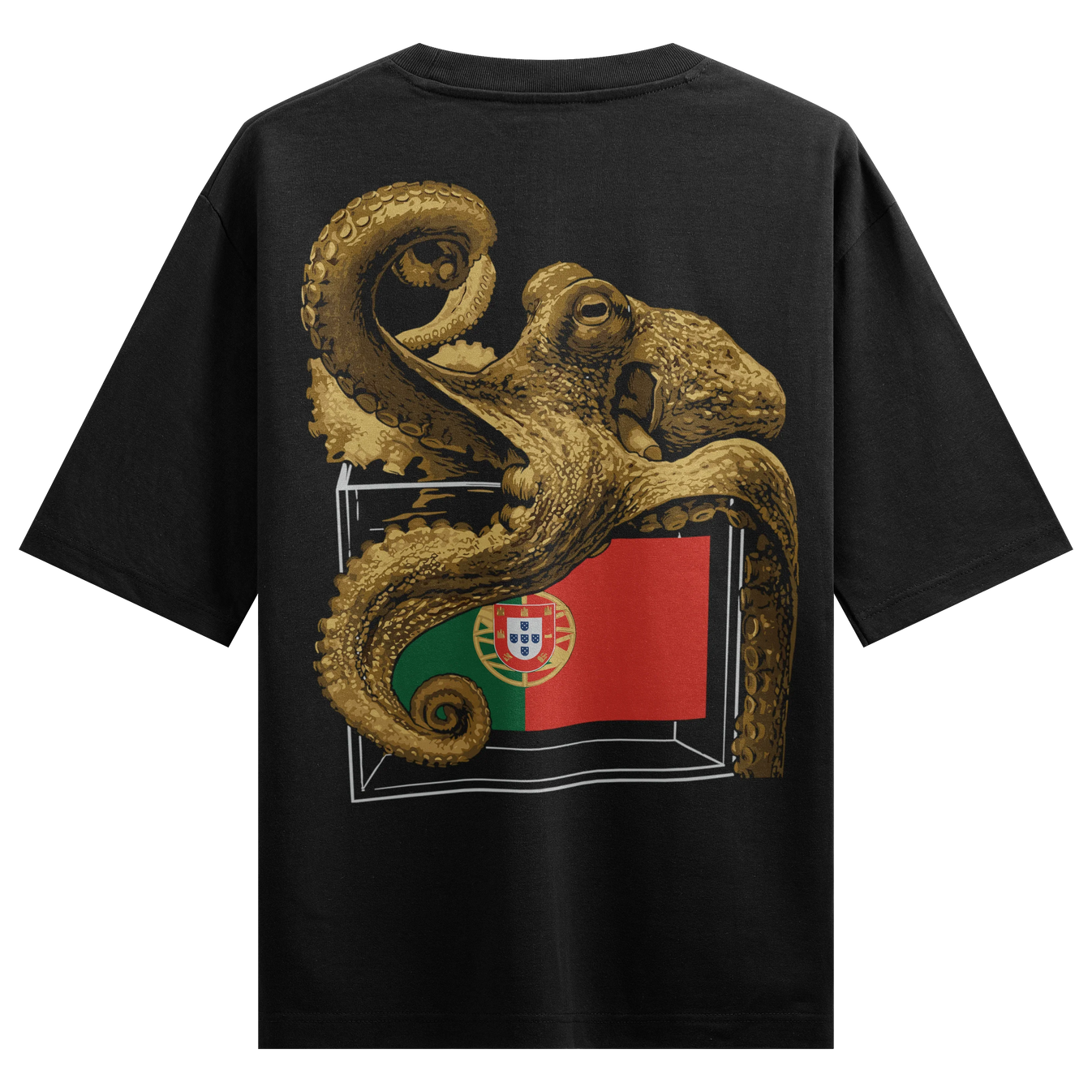 Octopus artwork on PRDGY oversized t-shirt