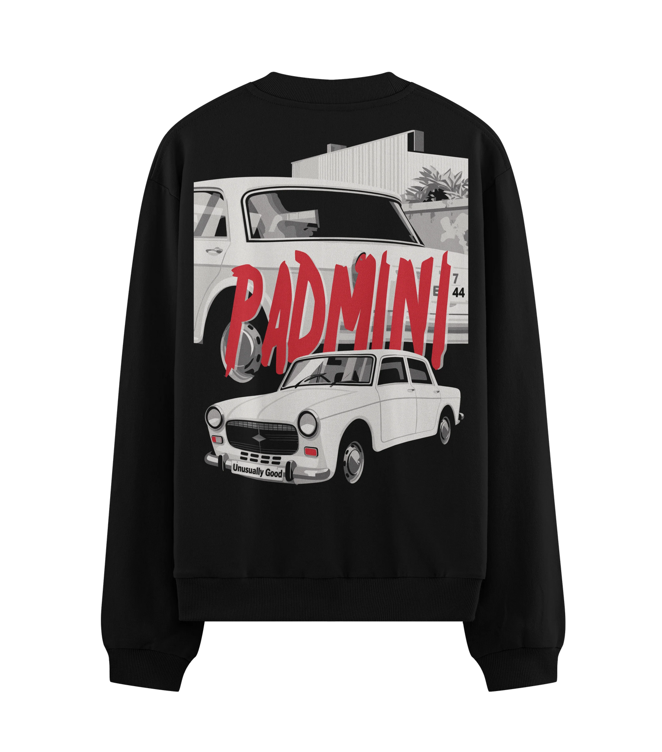 RADMINI Unusually Good 7 E 44 artwork on PRDGY sweatshirt