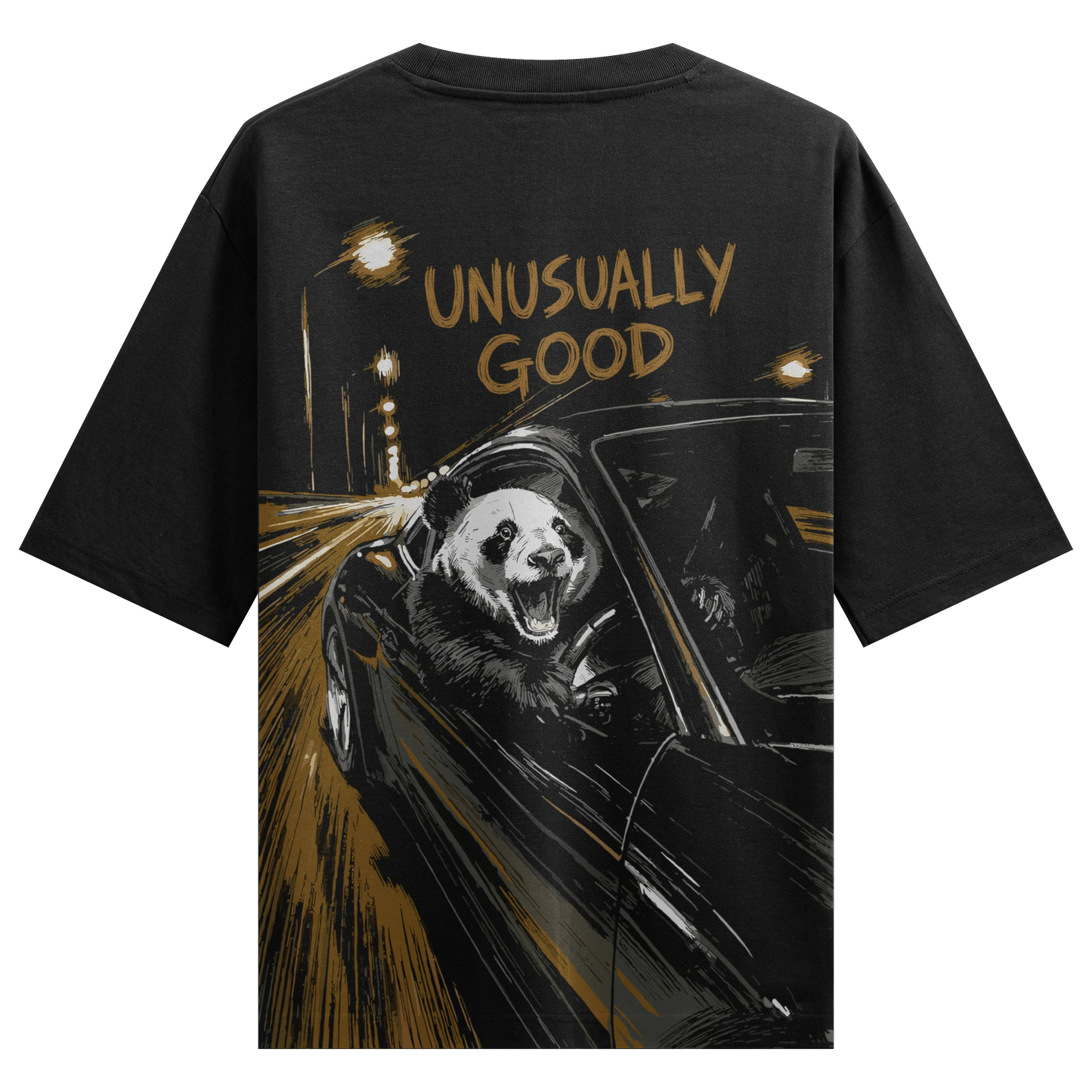 PRDGY Panda Driver Oversized T-Shirt