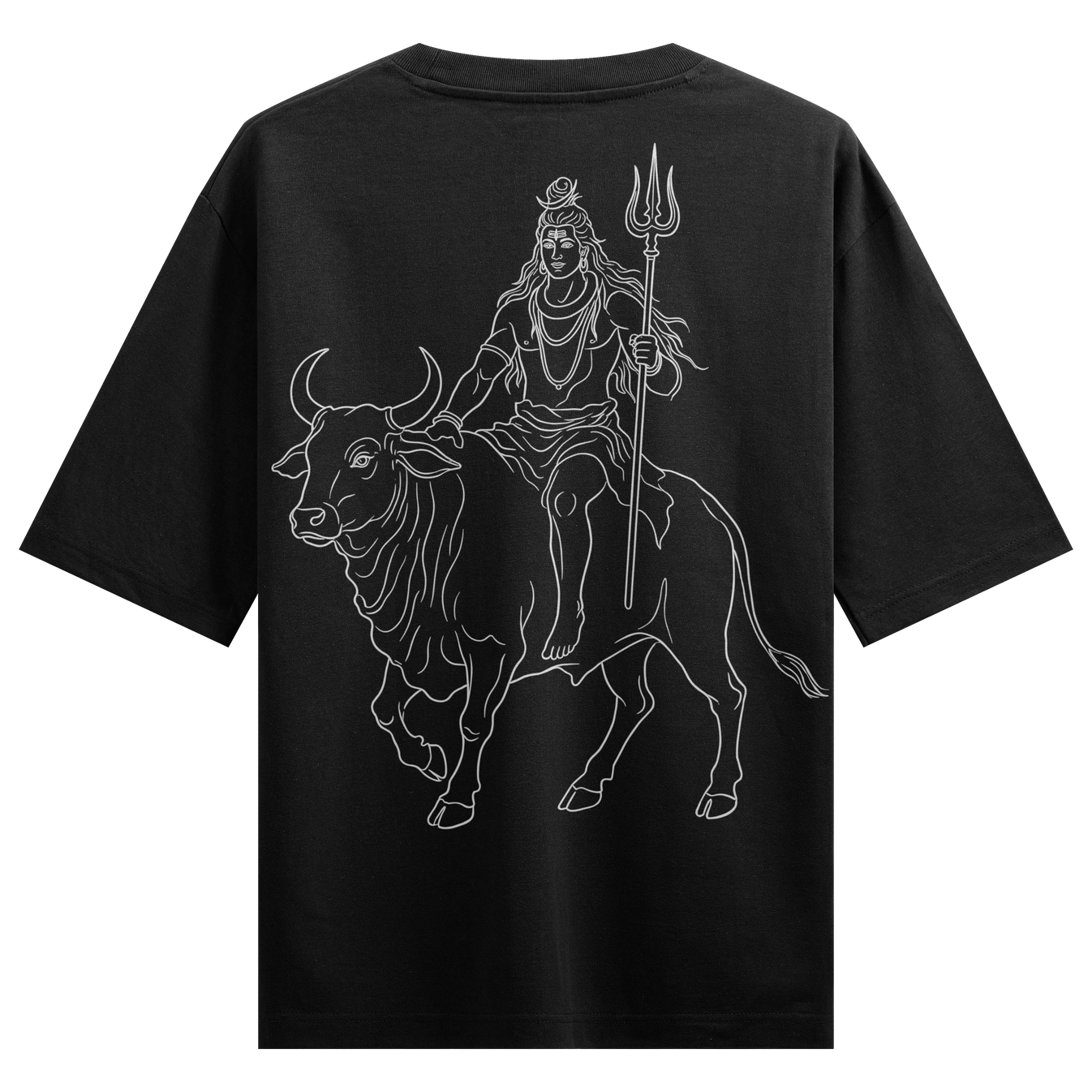 Shiva artwork on PRDGY oversized t-shirt