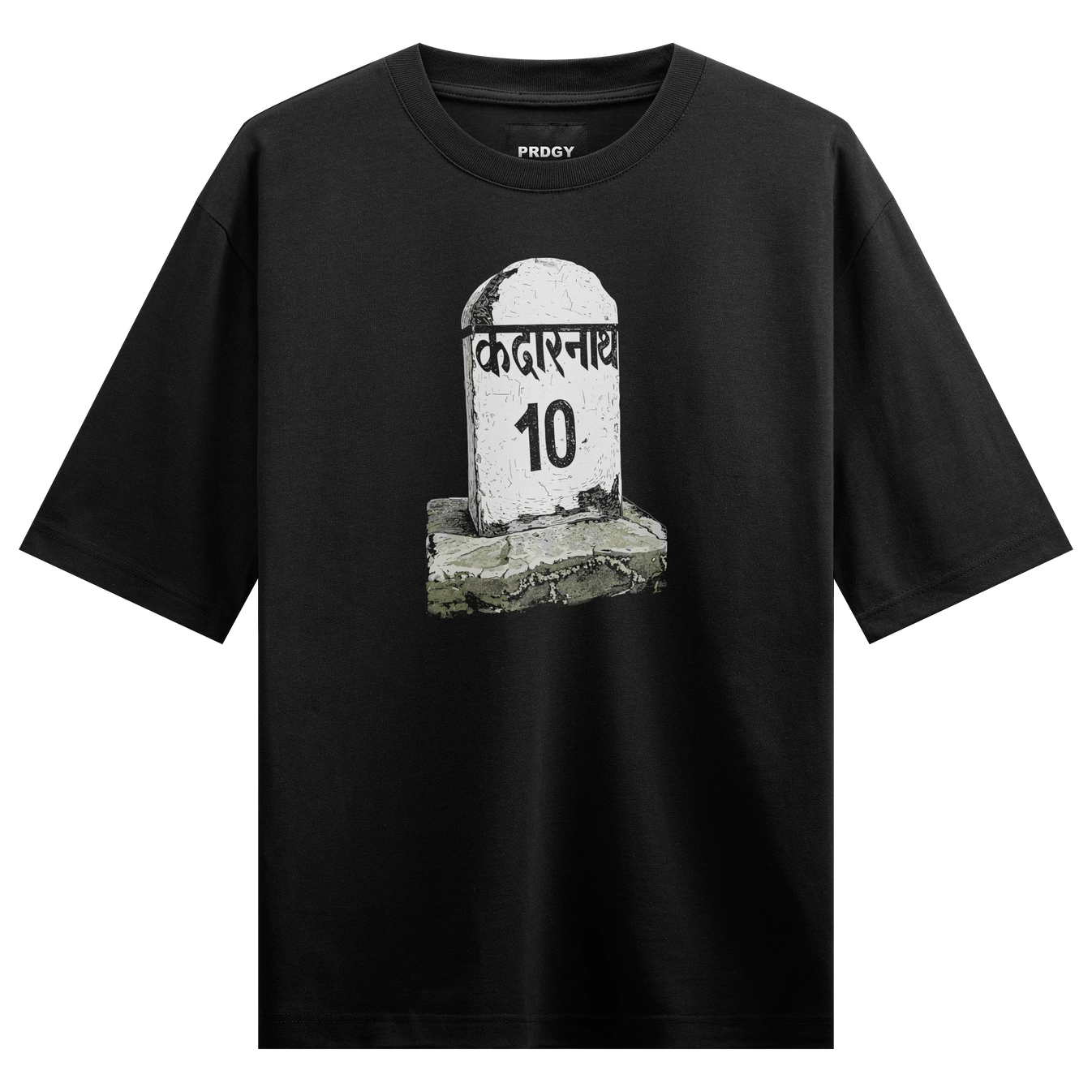 Kedarnath artwork on PRDGY oversized t-shirt