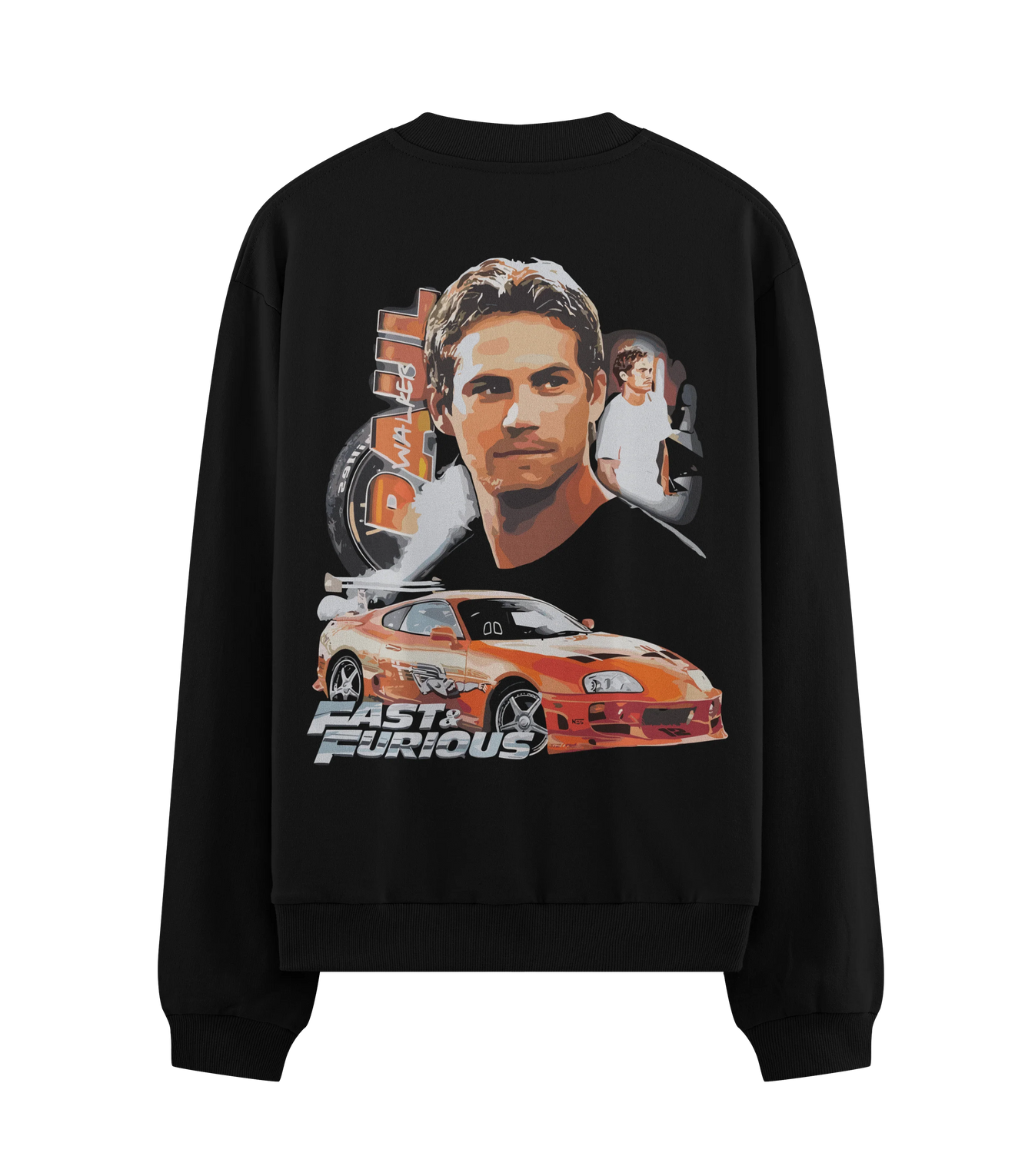 PAUL WALKER FAST & FURIOUS artwork on PRDGY sweatshirt