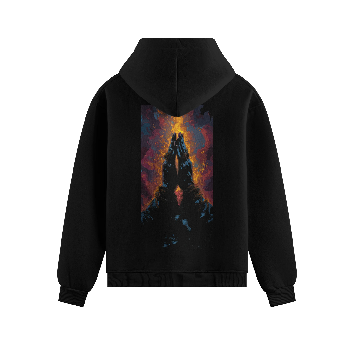 PRDGY Prayer Flames Oversized Hoodie