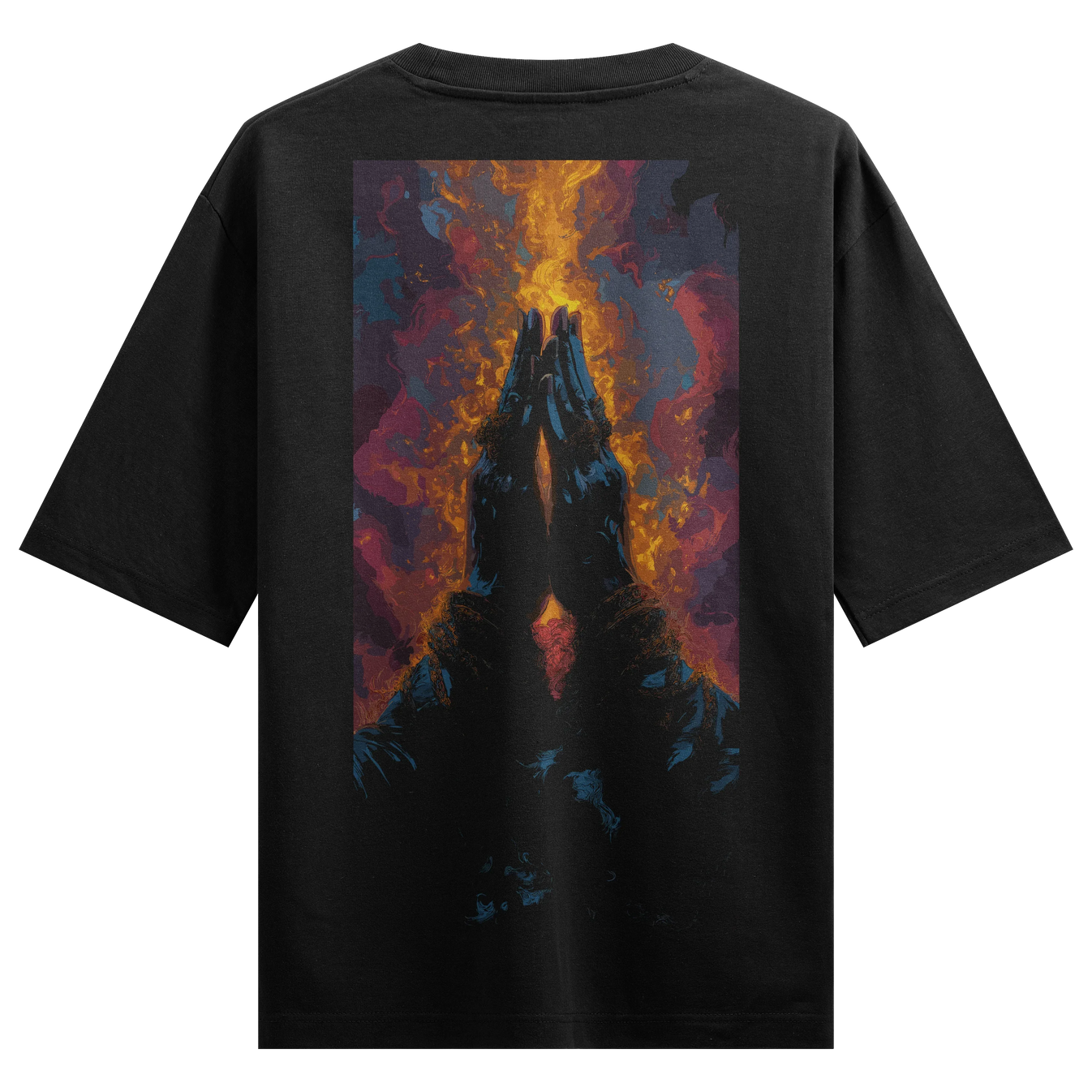 Shiva artwork on PRDGY oversized t-shirt